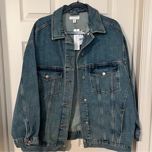 Topshop oversized denim jacket NWT